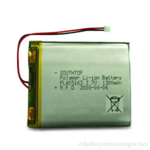 Rechargeable Lithium Polymer Battery Pack with 1,300mAh Capacity, RoHS Mark